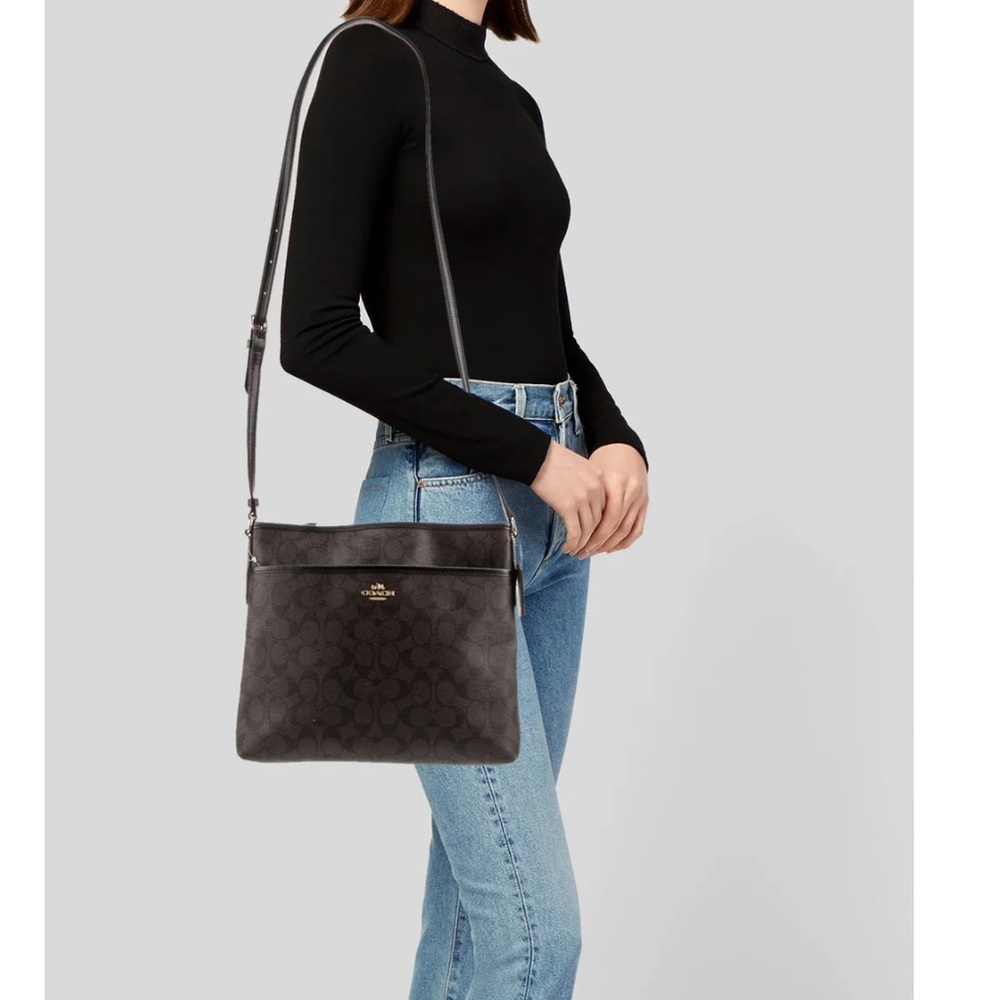 Coach Signature Crossbody Bag - Brown and Black. Brand new!
